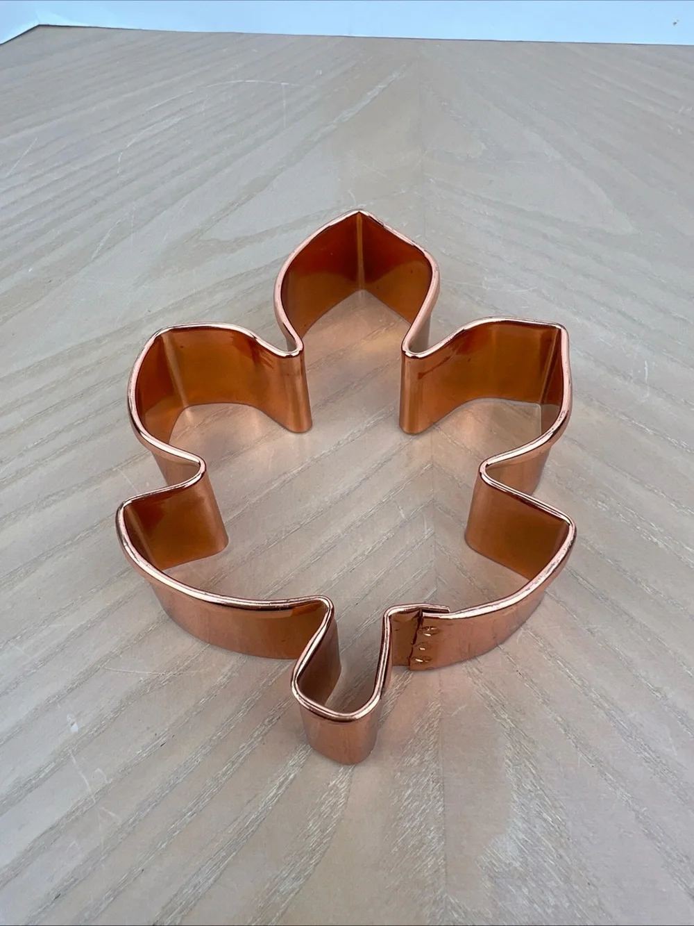 Copper Leaf and Heart Cookie Cutters - Set of 3